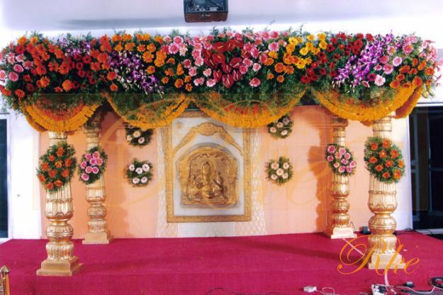 south indian wedding mandap with malty colour for foreigner wedding doing indian wedding for nri people in usa 