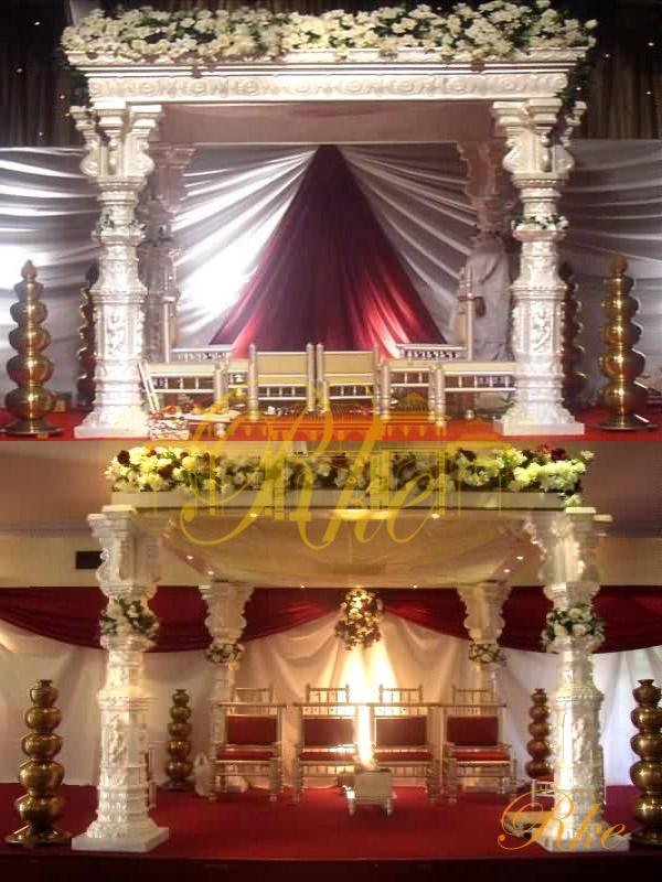 rectangle mandap in devdas theme for indian wedding in foreigner 