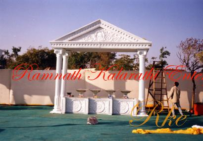 mandap ideas wedding with roman and Italian design capture for stage and mandap in wedding ceremony 