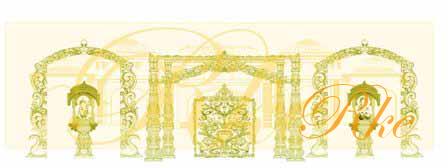 design property for mandap and stage for wedding